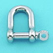 Stainless Straight D Shackle