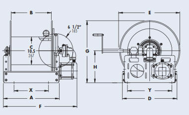 Fire Fighting Hose Reel FF Series Drawing