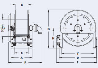 hose reel n900 drawing