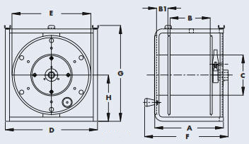 Audio Video Portable Cable Storage Reel With Divider