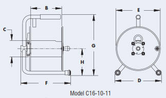 portable cabel reel drawing C16-10-11