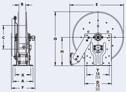 Pressure Washing Hose Reels N700 Drawing