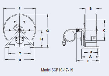 cable reel scr10-17-19 drawing