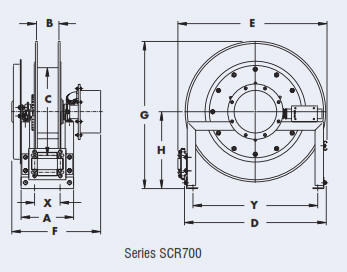 scr700 cable reel drawing