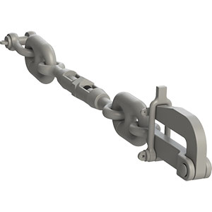 Pelican Hook Chain Stopper - NAVSEA 804-860000 - 3-3/8" to 3-1/2"