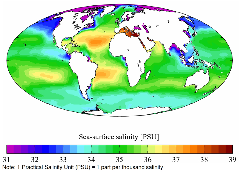 Seawater Salinity Concentration for Pumps 