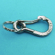 Stainless Spring Clip with Key Ring