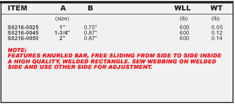 Stainless Adjustable Slide