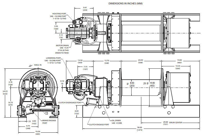 Braden Winch HP65 Series