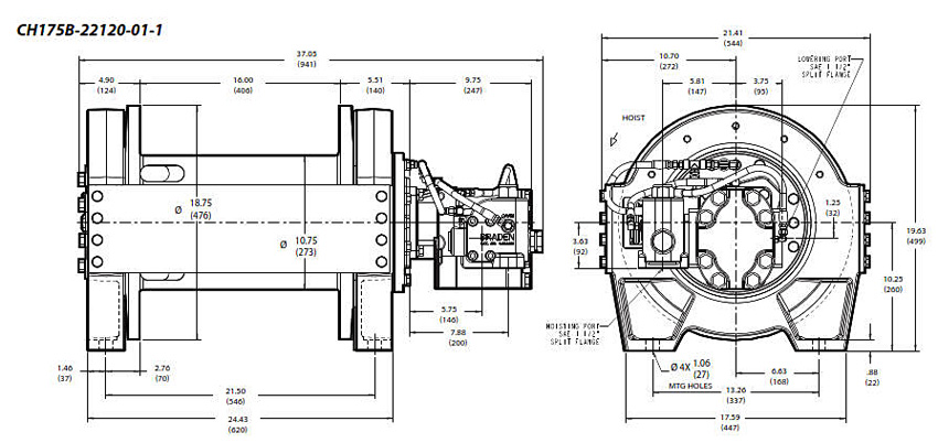 Braden Winch CH175 Series