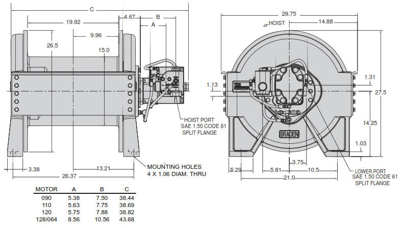 Braden Winch CH210 Series