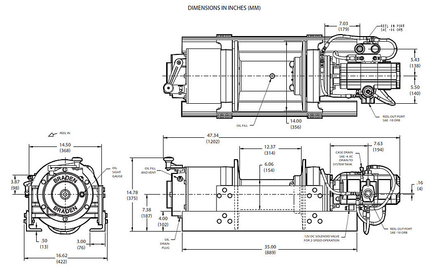 Braden Winch HP35 Series