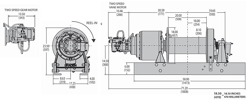 Braden Winch HP50B-LP Series