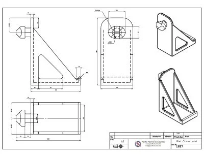 Shipping Container Leveling Jacks - Drawing